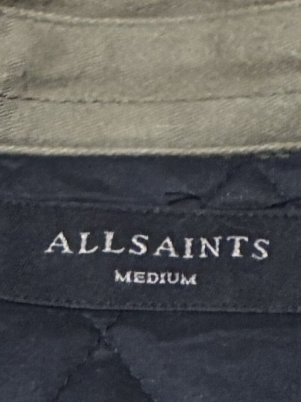 All Saints Military-Style Men's Quilted-Lined Utility Shirt Jacket - Picture 6 of 7